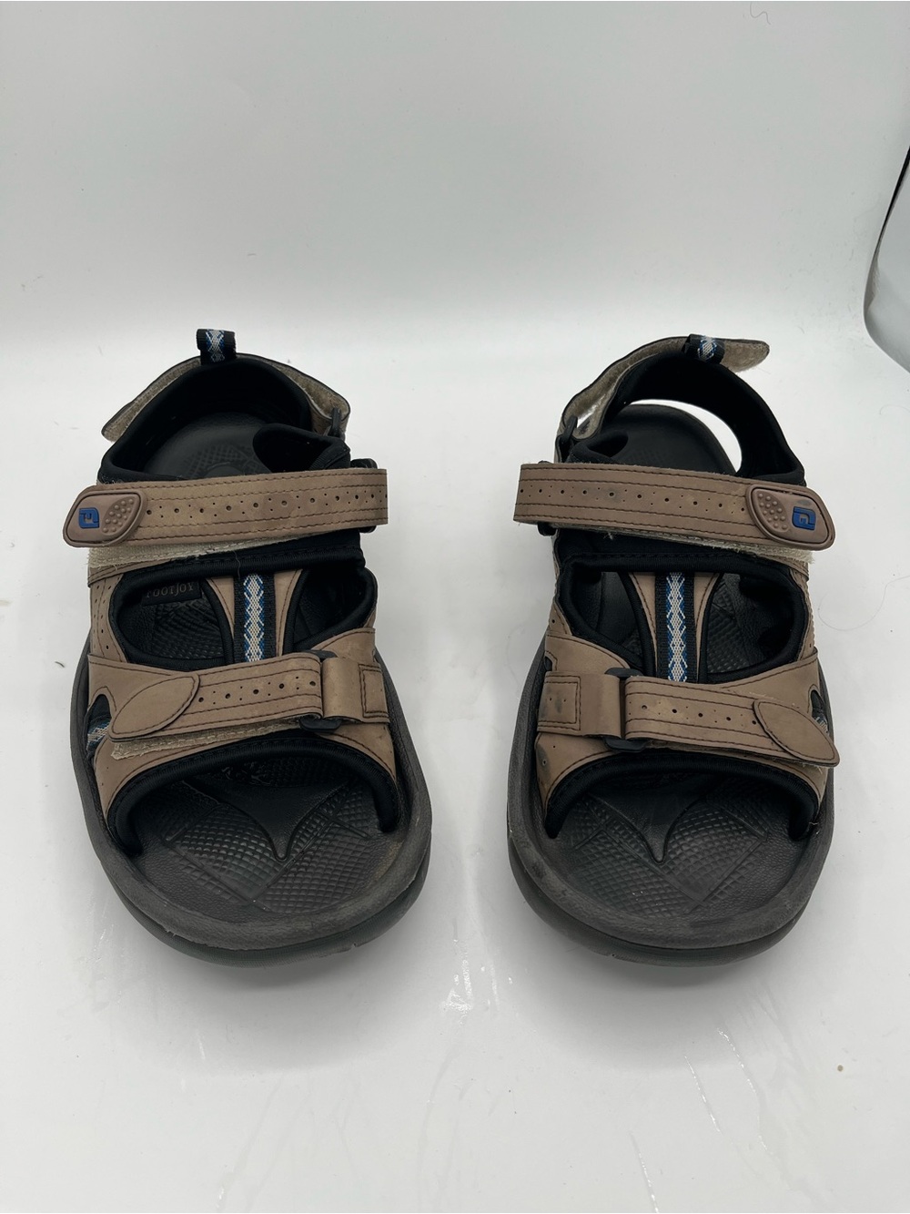 FootJoy Men's Tan and Black Strapped Golf Outdoor Sandals
